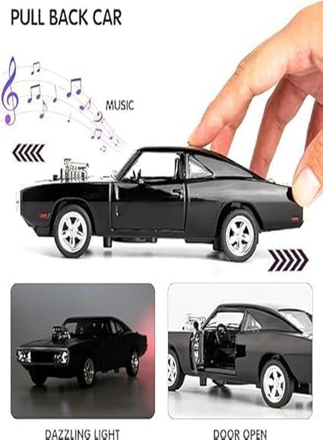 RAHU Exclusive Alloy Metal Pull Back Die-cast Car Fast & Furious 7 Diecast Metal Pullback Toy car with Openable Doors & Light, Music Boys Gifts Toys for Kids【Colors as Per Stock】 - Image 3